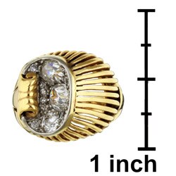 14k Pink Gold and 1 1/6ct TDW Old Mine Diamonds Ring
