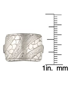 Sterling Silver Etched Ring