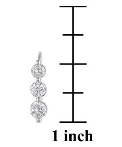 14k White Gold 1ct TDW Round Diamond Earrings (G-H, I1-I2)
