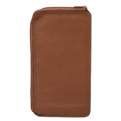 Royce Leather Zippered Travel Document Pouch