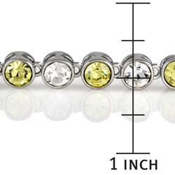 Silverplated Multicolor Rhinestone Necklace
