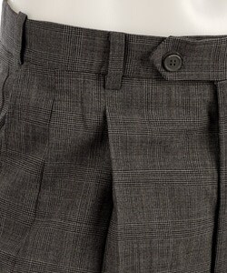 Pierre Cardin Men's Black/ White Plaid Expander Trousers