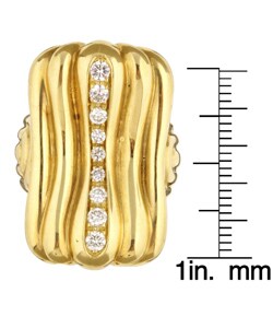 18k Yellow Gold 1/2ct TDW Diamond Freeform Ring (G, VS2)