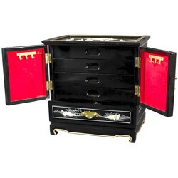 Empress Lacquered Black Jewel Box (China)