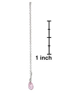 Sterling Silver Teardrop Threader Earrings
