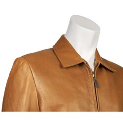 IZOD Men's New Zealand Lamb Leather Jacket