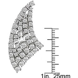 18k White Gold 4 7/8ct TDW Diamond Earrings (GHI, SI)