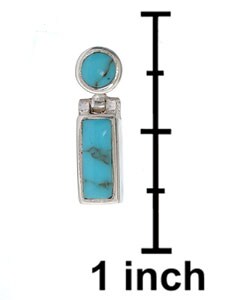 Sterling Silver and Turquoise Dangle Earrings