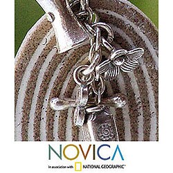 Ceramic 'Sand Garden' Necklace (Thailand)