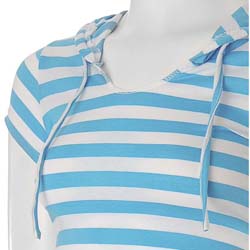 Everyday Women's Striped Hooded Shirt