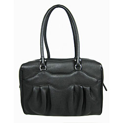 Ferragamo Black Leather Satchel