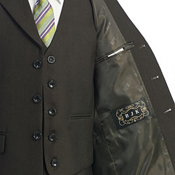 BJK Collections Boy's Army Green 5-piece Suit