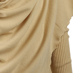 Sisters Women's Ribbed Sleeve Wrap Sweater