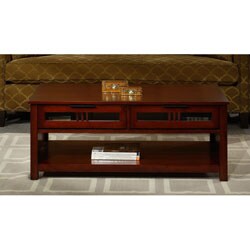 Cherry Mission-style 3-piece Table Set