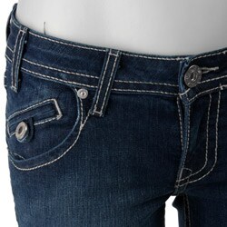 Denim of Virtue Flap Pocket Bootcut Jeans