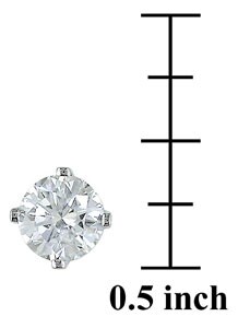 Miadora 14k Gold 1/4ct TDW Single Diamond Earrings