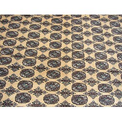 Pak Bokhara Ivory/ Green Rug (9' x 12')