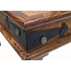 Rustic Rosewood End Table (India)
