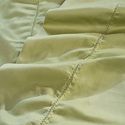 Hemstitch 400 Thread Count Sateen Cotton Sheet Set