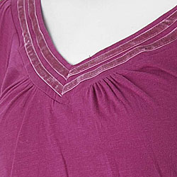 Self Esteem Junior's Cap Sleeve V-neck Shirt