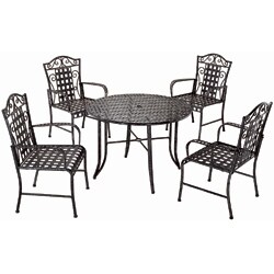 Five-piece Wrought Iron Patio Set