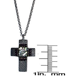 Roman Glass Cross Necklace (Israel)