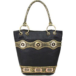 B.E. Signature Studded Shoulder Bag