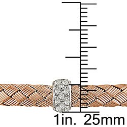14k Pink Gold 1/2ct TDW Diamond Bangle Bracelet (GHI, SI)