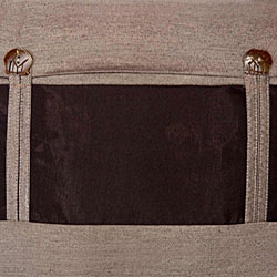 Silver and Black Thai Silk Cushion Cover