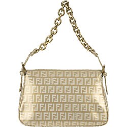 Fendi Mamma Mini Gold Zucchino Baguette