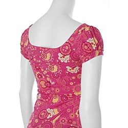Energie Junior Scoop Neck Cap Sleeve Top