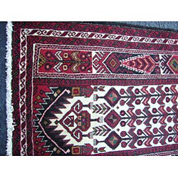 Persian Balouch Hand-knotted Rug (3'3 x 6')