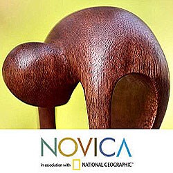 Wood 'Indivisible Love' Statuette (Indonesia)