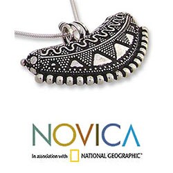 Sterling Silver 'Wings' Necklace (India)