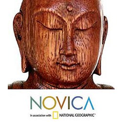Wood 'Divine Serenity' Statuette (Indonesia)