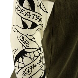Ed Hardy Men's Premium Eagle Tattoo Double Sleeve T-shirt
