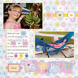 Girl Finished In A Flash 12x12-inch Scrapbooking Set