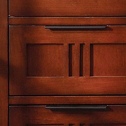 Cherry Mission-style Lateral File with Hutch