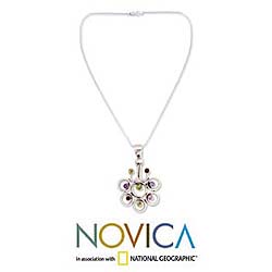 Amethyst and Citrine 'Bubbly' Necklace (India)