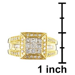 14k Gold 1ct TDW Diamond Composite Engagement Ring (G, I2)