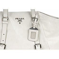 Prada Large Stone Grey 'New Look' Shopping Bag