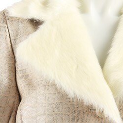 Dennis Basso Women's Faux Shearling Coat