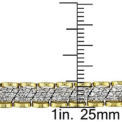 10k Yellow Gold 3ct TDW Diamond Bracelet (I-J, I2-I3)