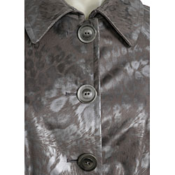 Via Spiga Women's Cheetah Print Rain Trench Coat