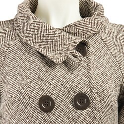 Last Kiss Women's Double-breasted Tweed Coat