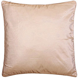 Chinese Calligraphy Silky Beige Cushion Cover