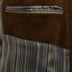 FINAL SALE Kroon Men's Brown Corduroy 3-button Blazer