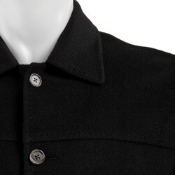 FINAL SALE Kroon Men's Black Wool/ Cashmere Blend Jacket