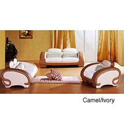 Modern 3-piece Luxurious Leather Sofa Set
