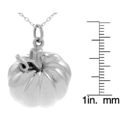 Sterling Silver Pumpkin Necklace